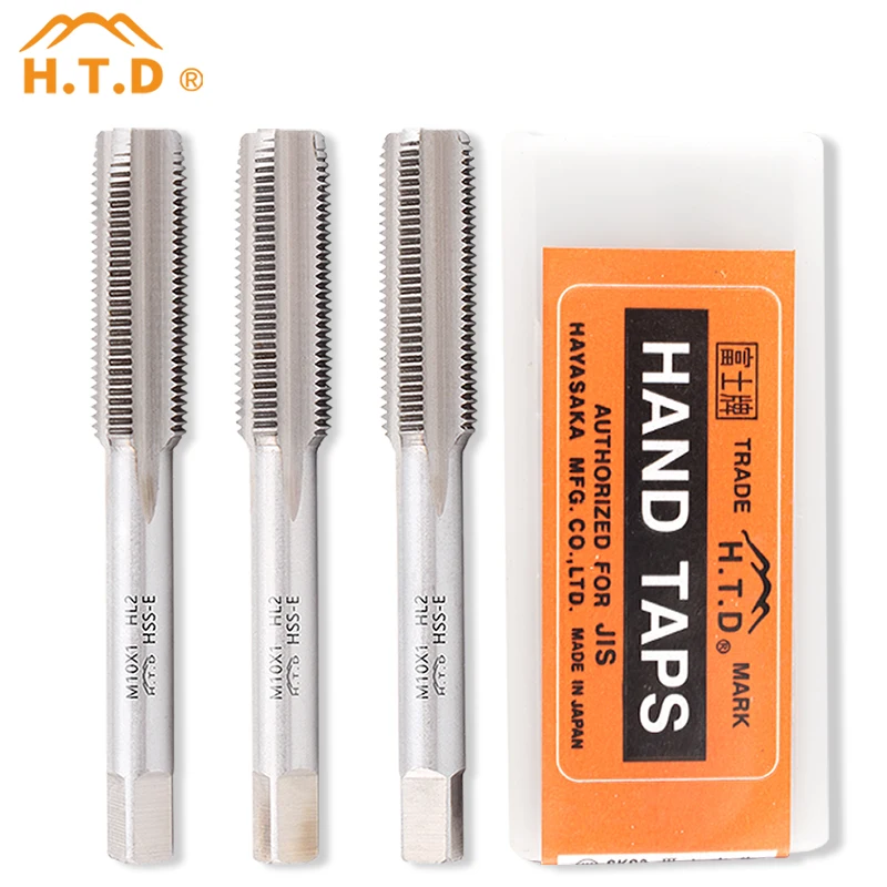 HSS M2.5-M14 Straight Fluted Screw Thread Tap Metric Plug Hand Taps Drill Bit Set Power Hand Tool