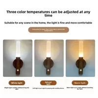 Smart Motion Sensor Night Light LED Rechargeable Magnetic Wall Lamp Portable for Hallway Bedroom Stairs Bathroom Cabinets Decor 5