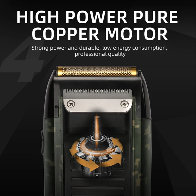 Kemei 충전식 휴대용 무선 전기 면도기 - 2 in 1, 플로팅 헤드, 드라이 면도, 자동 청소