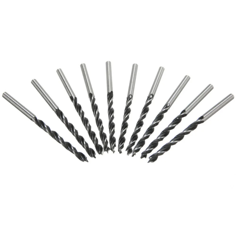 

10* Woodworking Spiral Drill Bit 5mm Diameter Wood Drills With Center Point For Drill Soft Hardwood High Carbon Steel Material