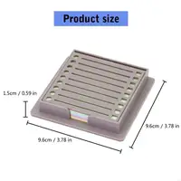 Memo Pad Sticky Note Holder with Stencil Post Note Holder Desk for Dorm Room and Office 1
