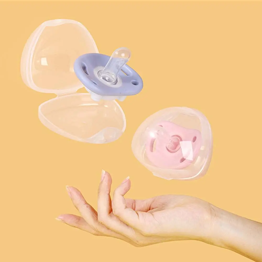 Portable Baby Gift Silicone Newborn Bite Supplies Infant Sleep Nipple Cartoon Baby Pacifier With Storage Box Soother Nipples