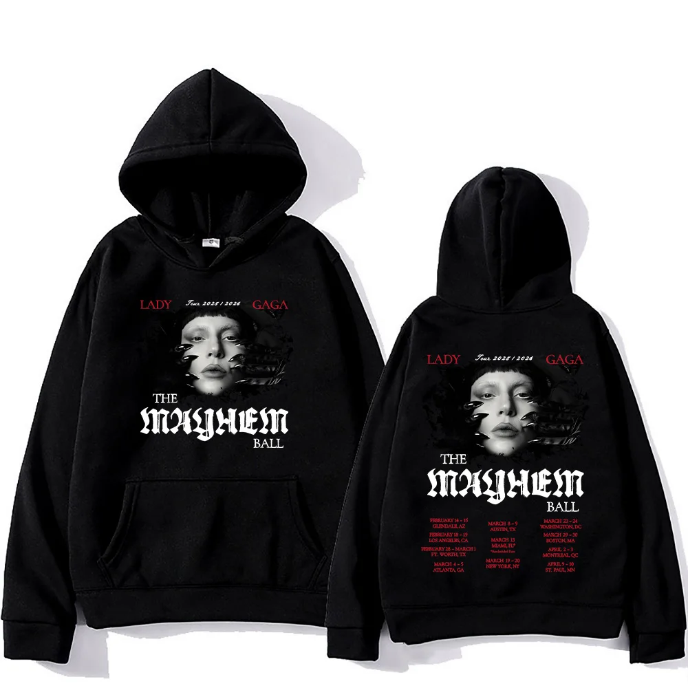 Lady Gaga The Mayhem Ball Tour 2026 Hoodies Women Men Aesthetic