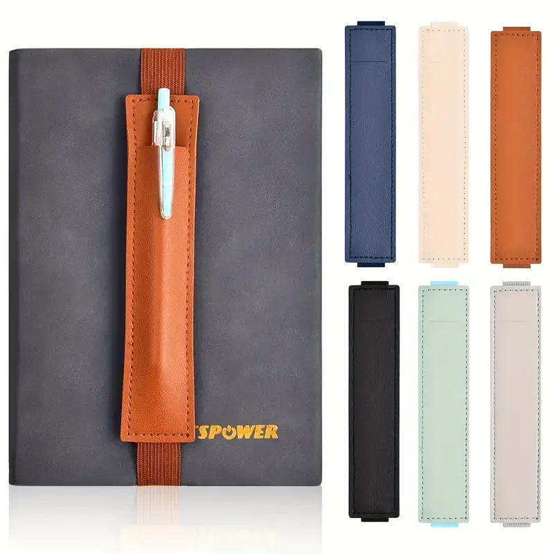 1pc Leather Adjustable Elastic Band Pen Holder, Pen Pouch For Planner, Pen  Holder For Notebook, Notebook Pen Holder - AliExpress