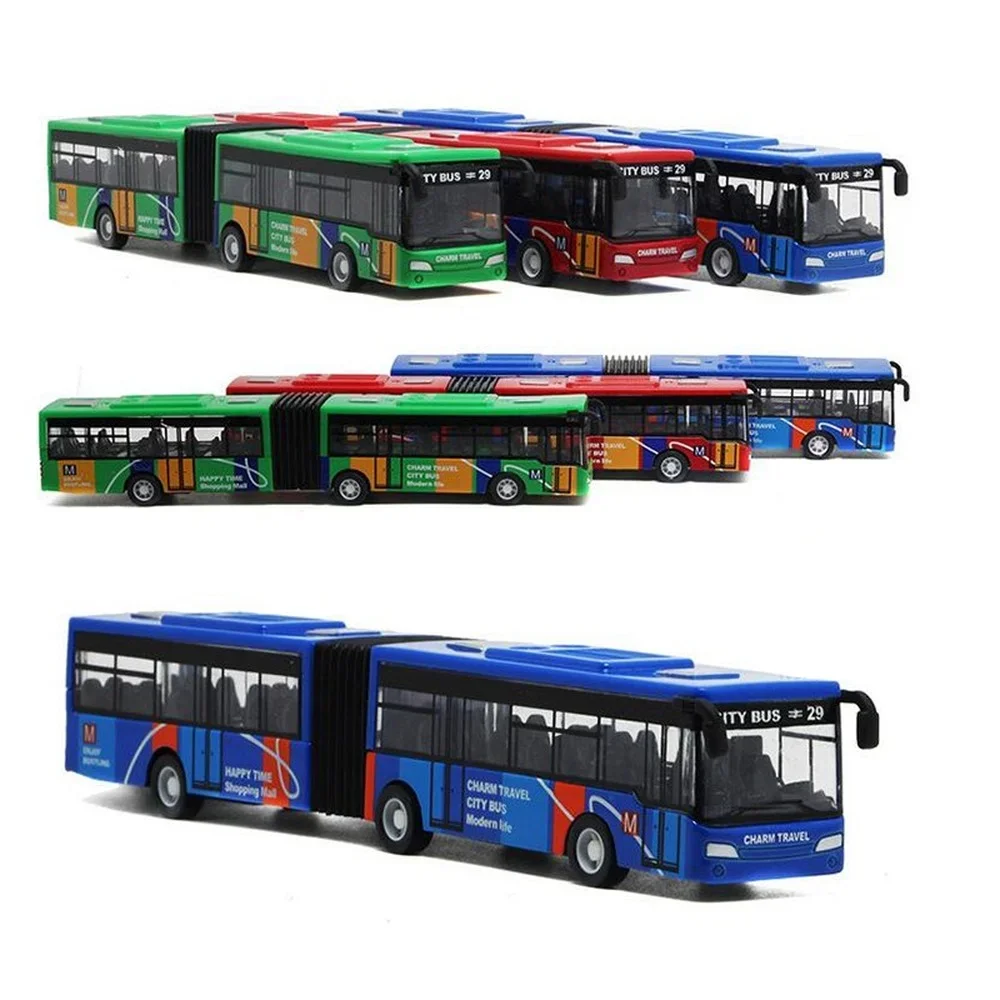 1/64 Diecast Alloy City Bus Pull Back Cars Kids Toy Car