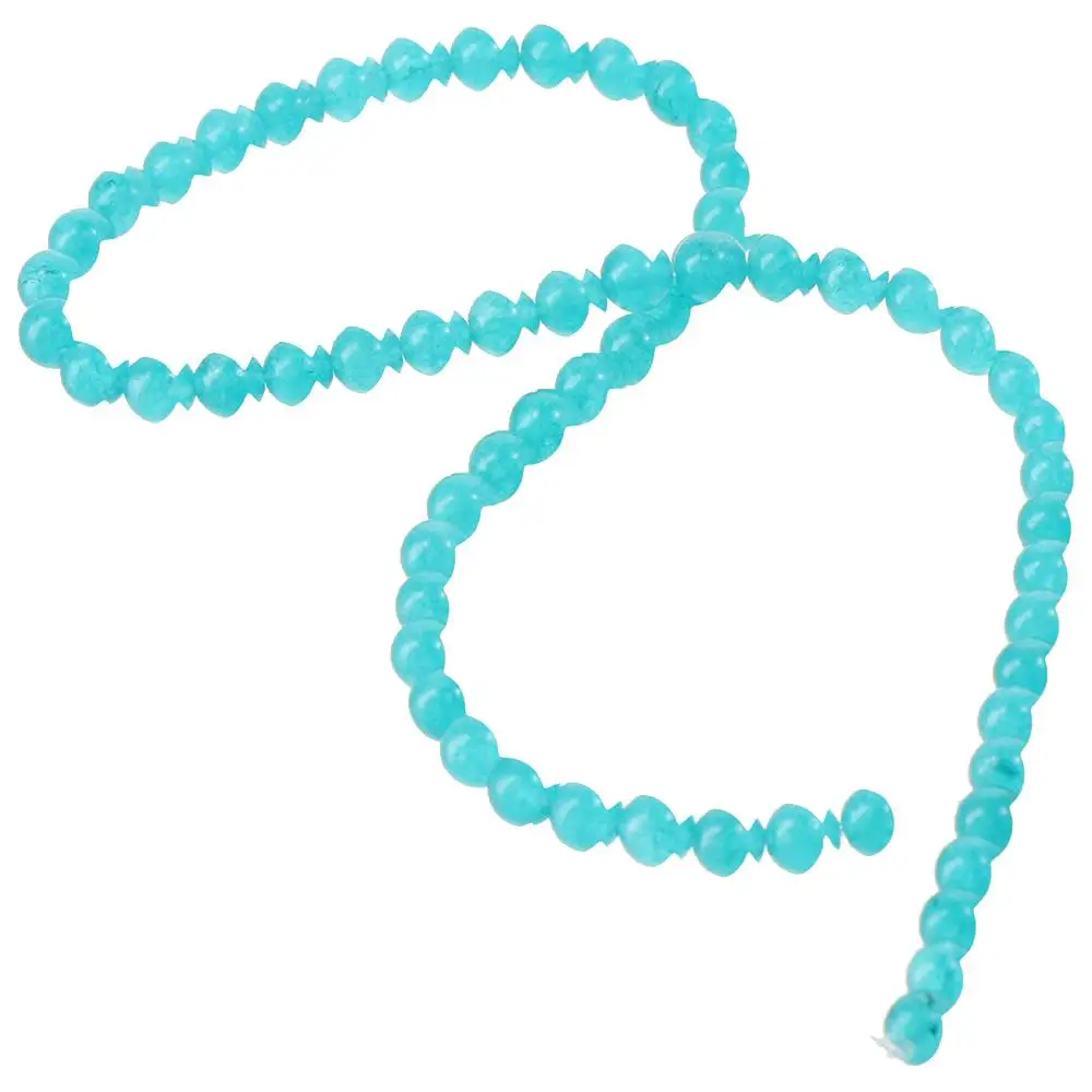 

6MM Blue Chalcedony Stone Beads Blue Amazonite Chalcedony Stone Loose Beads Energy Crystal For Jewelry Making