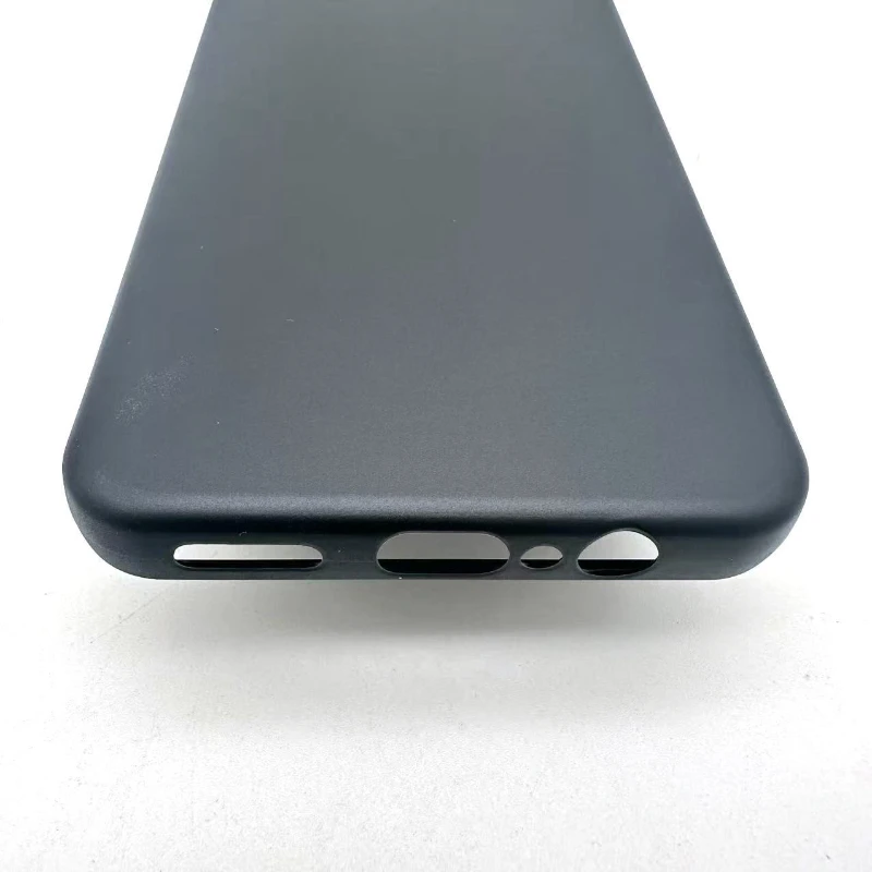 Matte Frosted Black Silicone Protective Phone Case