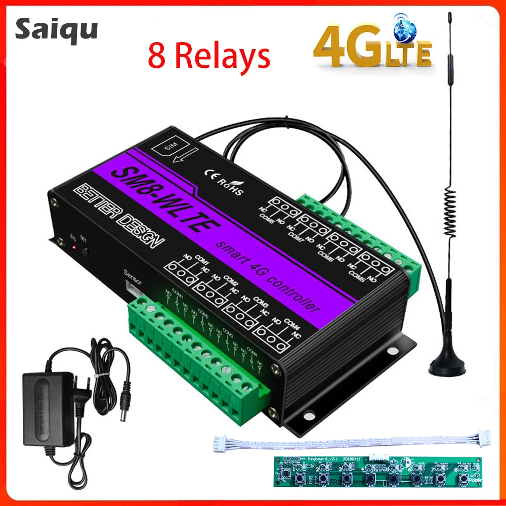 SM8WLTE4GWirelessGSMSMS4GLTEControlGateGarageDoorOpener