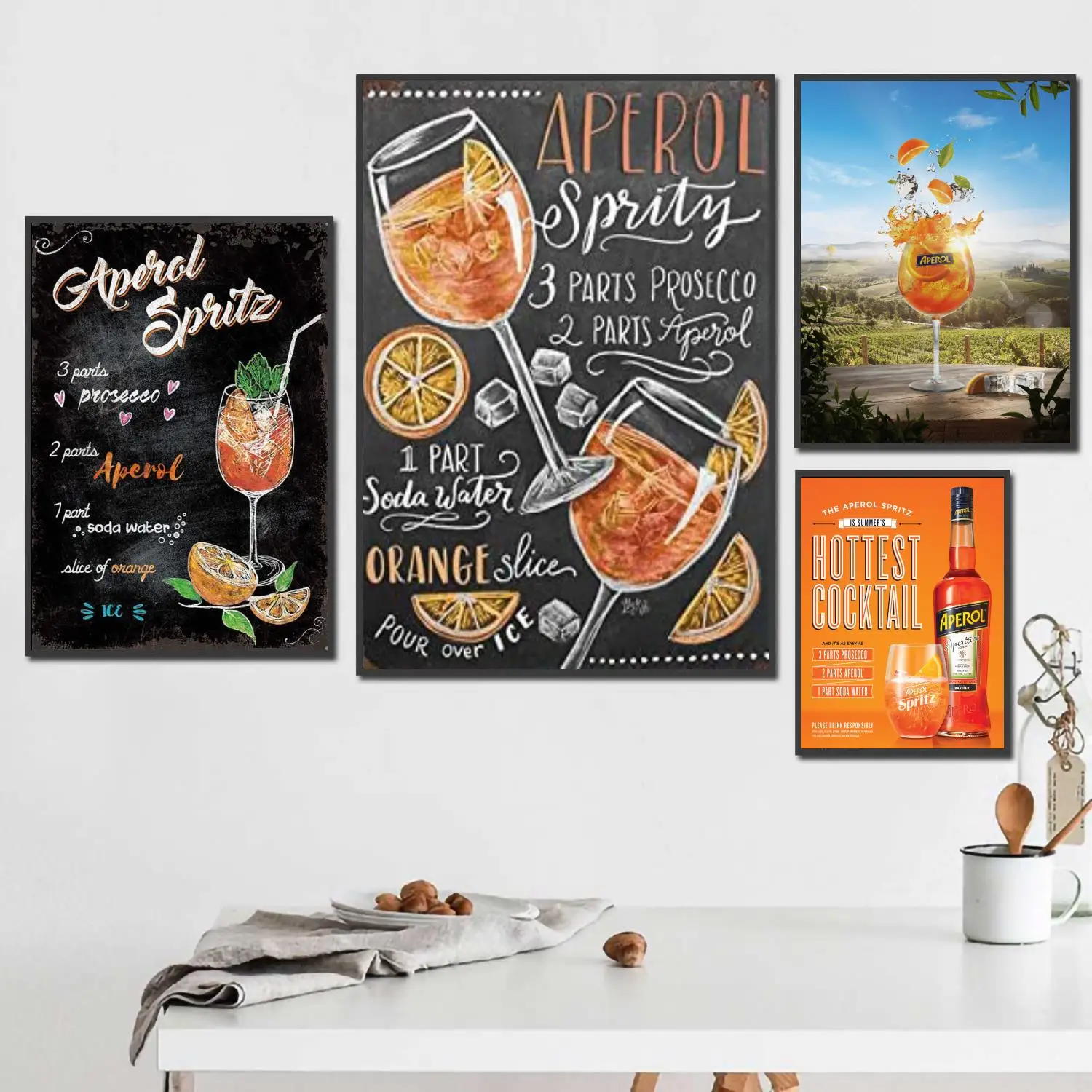 

aperol spritz poster 24x36 Decorative Canvas Posters Room Bar Cafe Decor Gift Print Art Wall Paintings