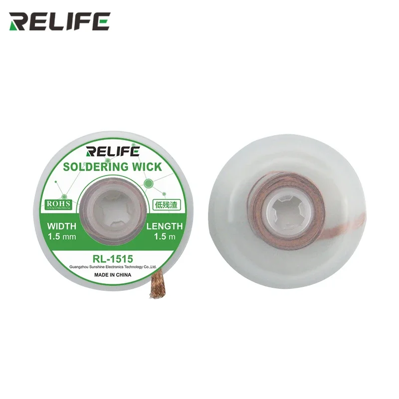 RELIFE 납땜 심지 납땜 제거 브레이드 납땜 제거기 와이어, PCB 주석 제거 용접 수리 도구 1.5mm 2mm 2.5mm 3mm 3.5mm