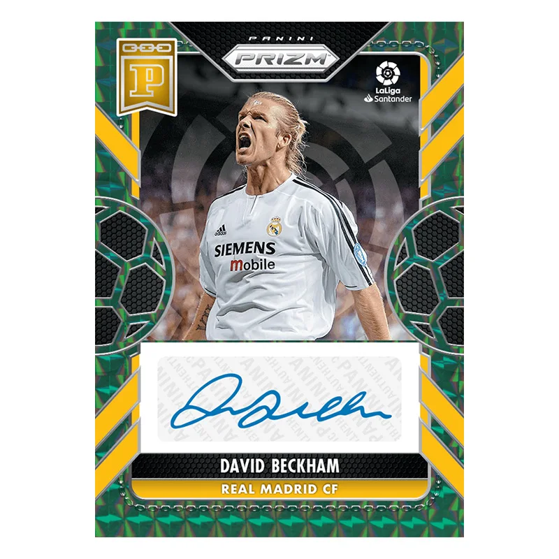 David Beckham Real Madrid - Carte De Collection Rare France - 20x16 Cm