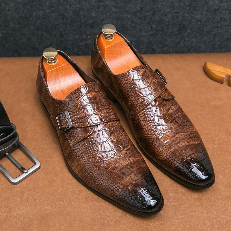 Leather Shoes Mens Wedding Designer British Dress Flats Luxury Formal Business Driving Casual Loafers