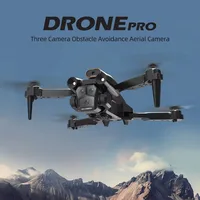 C12Pro Remote Controlled Aircraf Three Lens High-definition Foldable Long Endurance Children’s Toy Obstacle Avoidance Drone