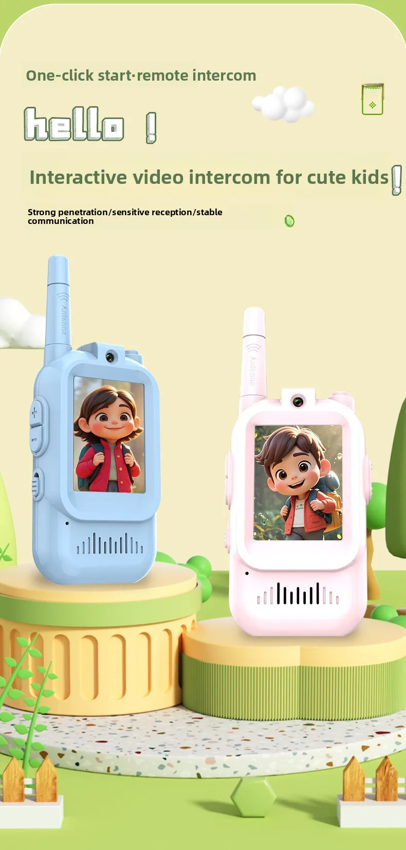 Video Walkie Talkies front view