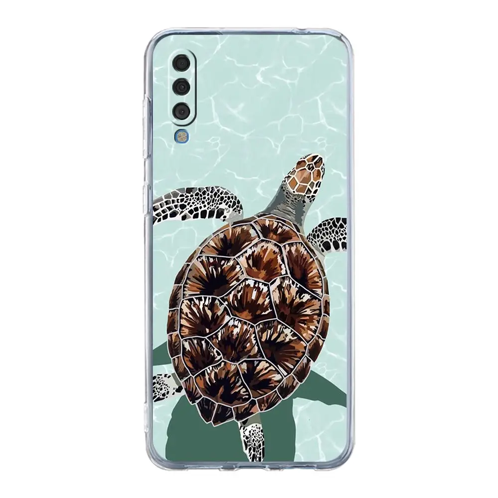 Lovely Cartoon Sea Turtle Ocean Blue Phone Case