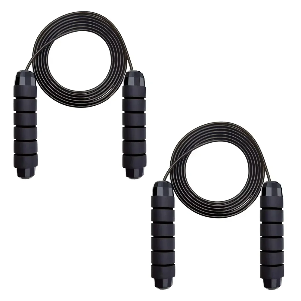 Adjustable Tangle-Free Speed Jump Rope with Foam Handles for Fitness and Home Workouts