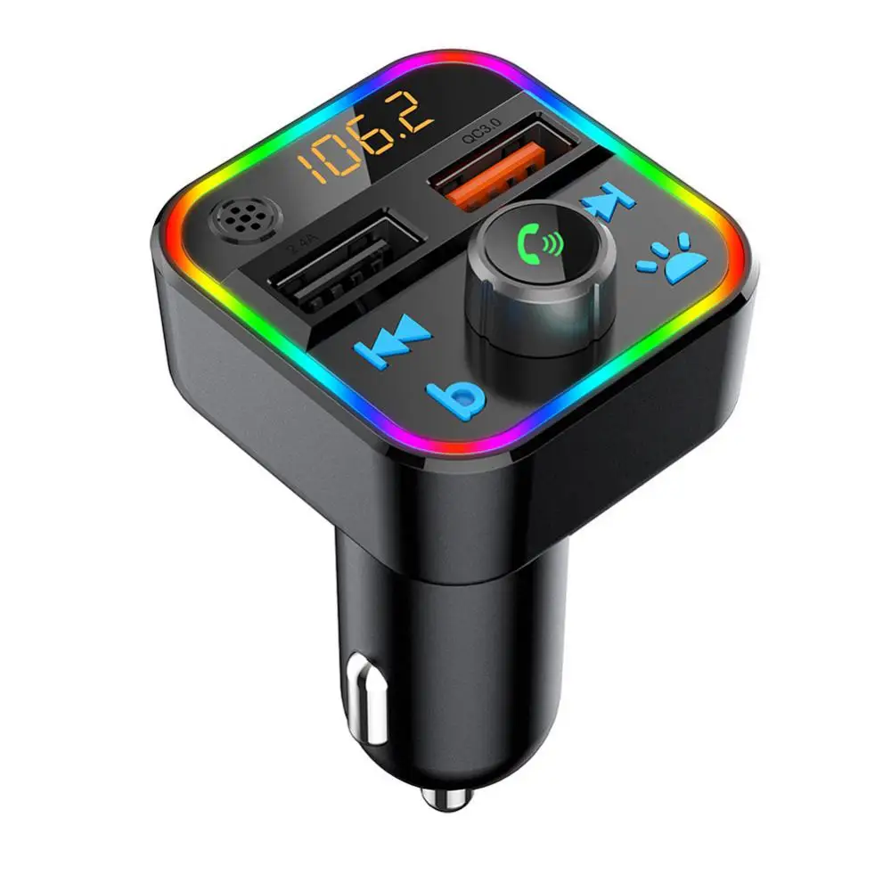

Cigarette Lighter Bt22 Fast Charge Multifunctional Atmosphere Lighting Dual Usb Charging Ports For