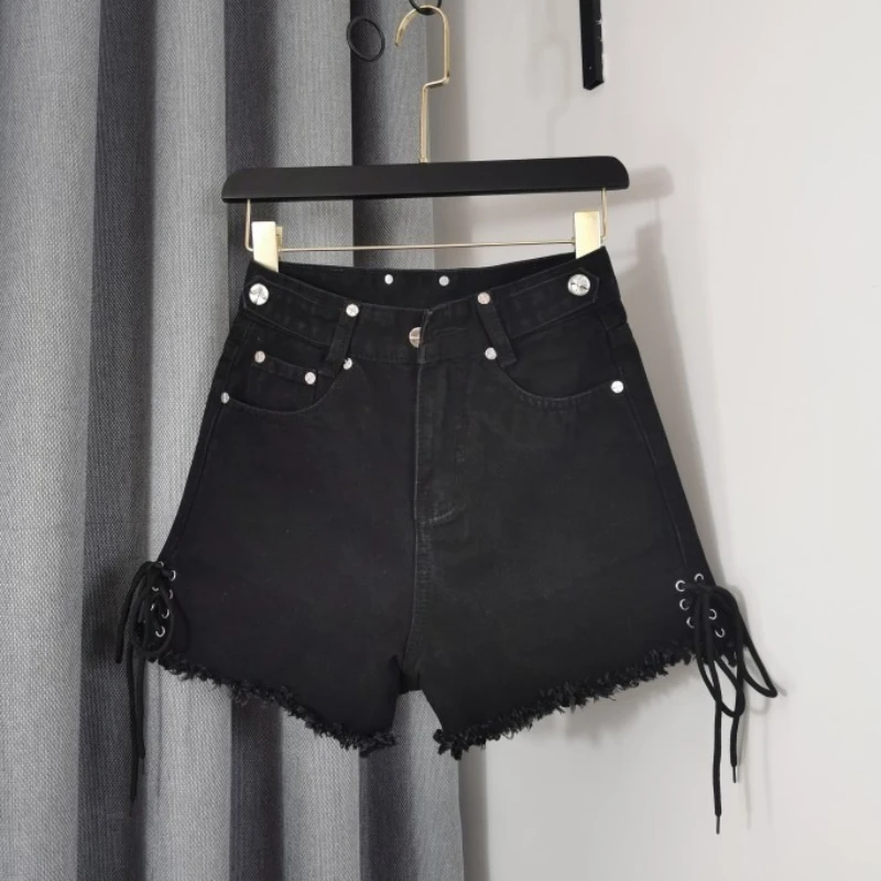 Casual Shorts For Women Clothing Y2k Streetwear Summer Denim Shorts Female High Waist S-5XL sexy & club Patchwork Jean Shorts