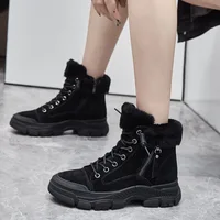 GKTINOO 2026 Winter Shoes Women Snow Boots Thick Sole Warm Plush Winter Shoes Genuine Leather Suede Women Ankle Boots Sneakers - Image 4