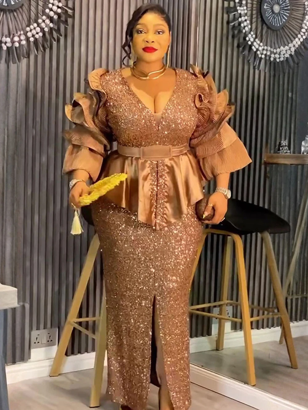2026 Party Prom Evening Dresses Elegant Women Bodycon Maxi Robes African  Dashiki Sequins Gown Office Ladies Overalls Kaftans - AliExpress 200000345