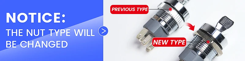 Description Picture 3 of item16MM Metal Toggle Switch Waterproof LED Light Self-locking 2 Position On Off Micro Button Switch 1NO1NC 15A 12V 220V 3pin/5pin