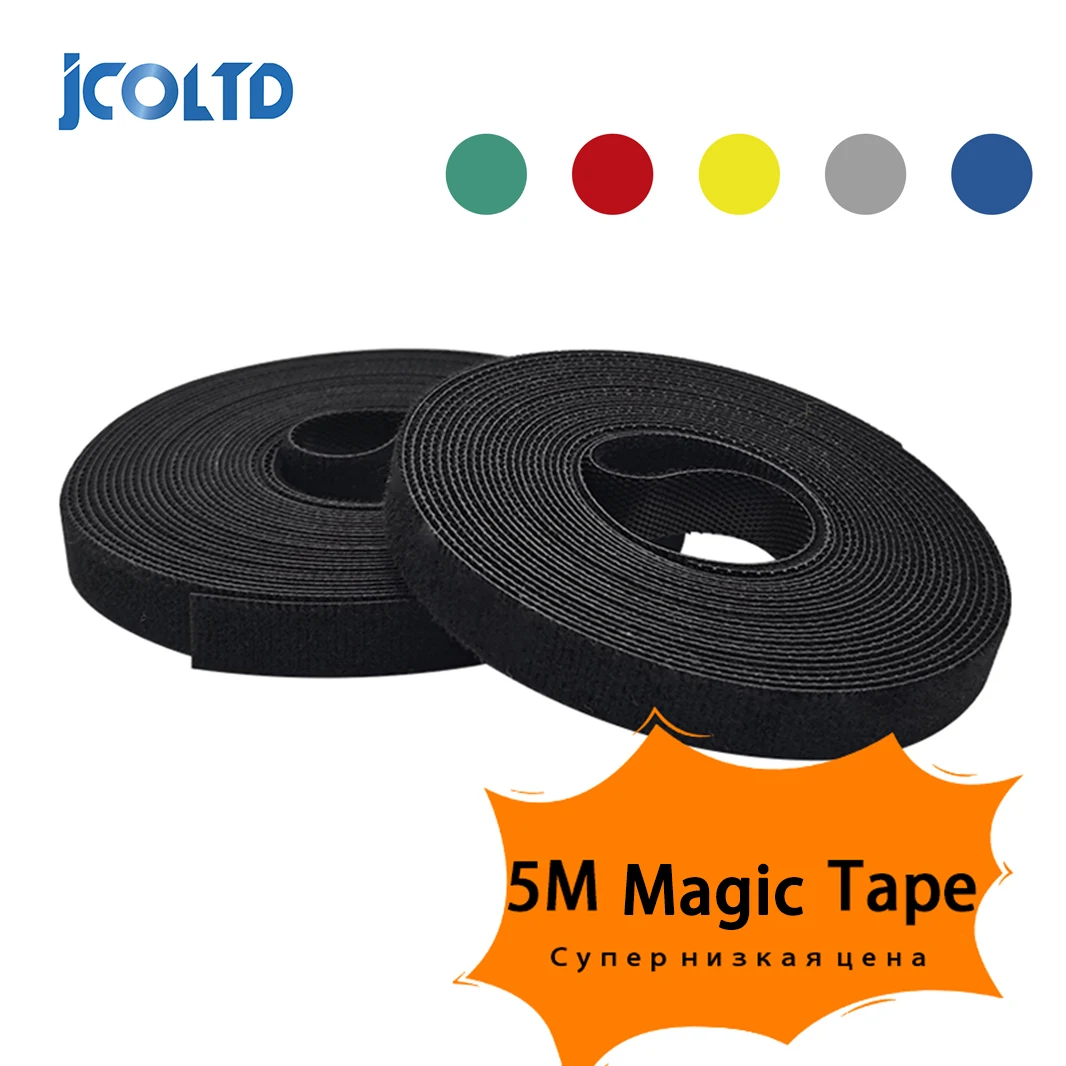 Nylon Cable Ties 5m * 1cm Power Wire Loop Tape Multifunction Nylon Straps Fastener Reusable Magic Tape cable ties nylon cable ties cable tie nylon zip ties