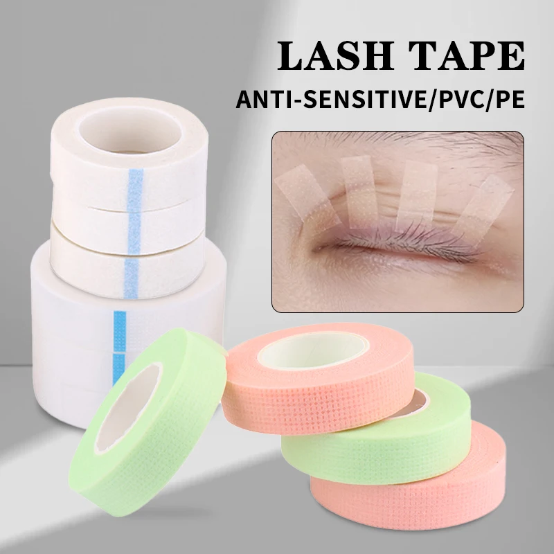 3 pcs Eyelashes Extension Tape PE Adhesive Tools Under Eye Pads For Micropore Lashes Grafting Supplies Lash Lifting Tapes