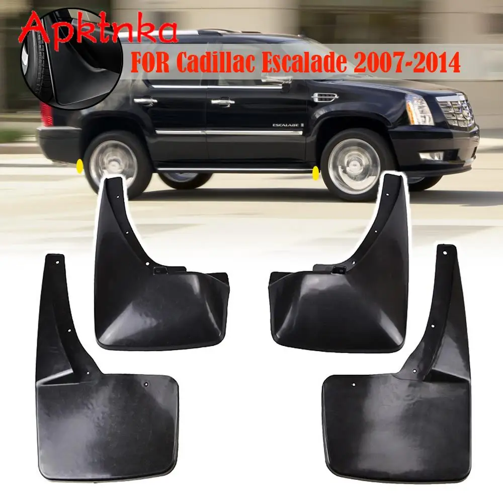 

Mudflaps Splash Guards Mud Flap Car Mud Flaps For Cadillac Escalade 2007 - 2014 GMT900 Mudguards Fender 2008 2009 2010 2011 2012