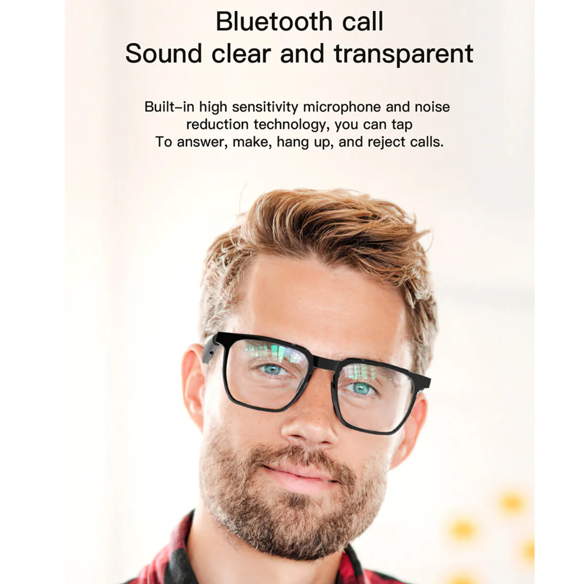 Smart Glasses AI Translator Rreal Time Language Translation Answer Call Music Listen Voie Assistant Anti Blue Light Smartglasses