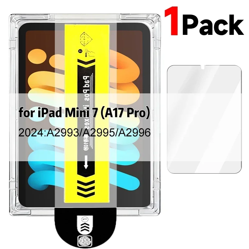 Легко устанавливаемый комплект с защитными пленками из закаленного стекла для Apple iPad Pro 11 13 дюймов Air M2 M3 Mini 7, устойчивая к царапинам пленка