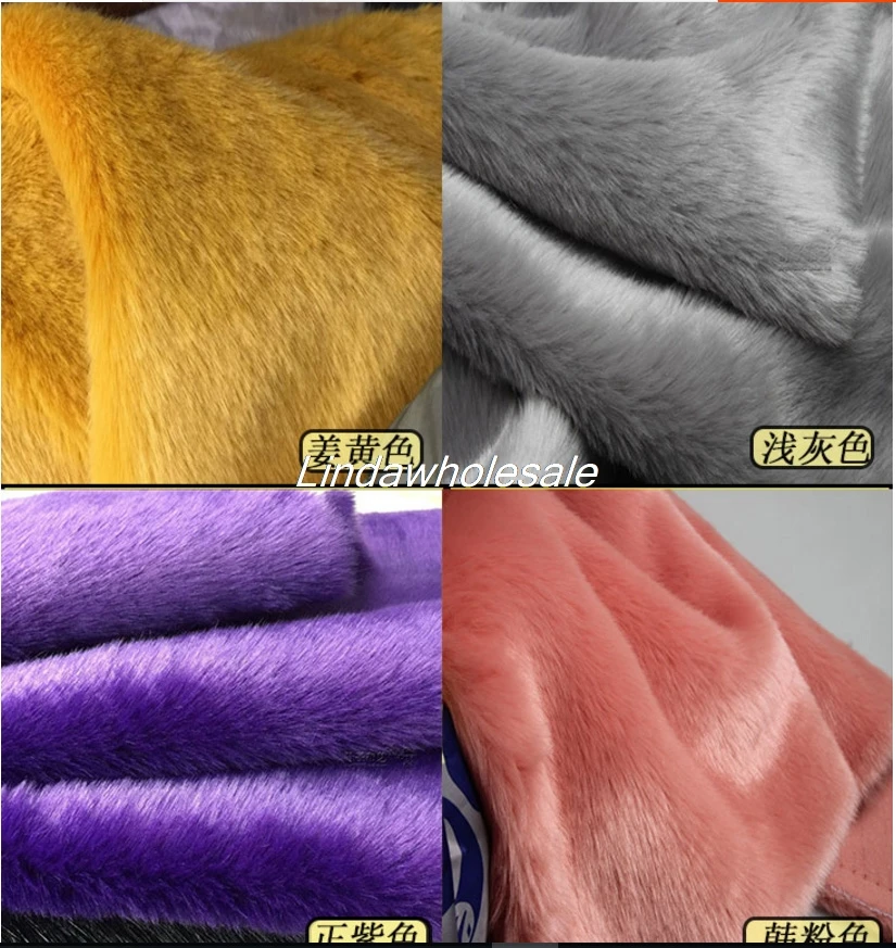 Quality imitation rabbit fur, felt cloth,Pile 2cm Faux Fur Fabric,17 color available fur textile,180cm*50cm/pcs