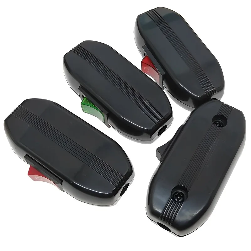 2 Interruttori A Cavo Per Lampada - ON/OFF 250V 6A Nero Per Lampade Da Tavolo O Comodino - Foto 9