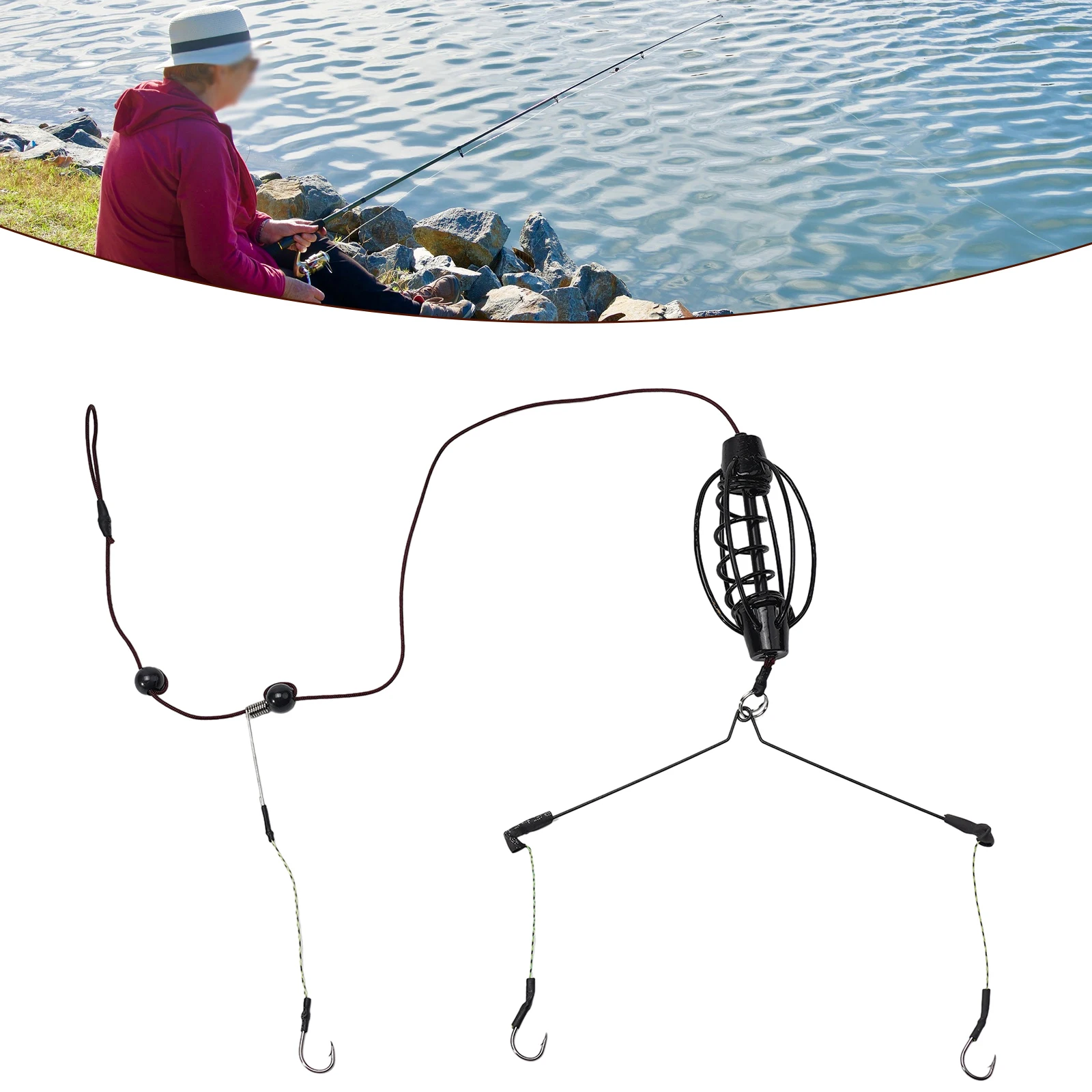 

Carp Fishing Feeder Fishing Baits Cages Hook Rig Set Inline Method Feeder Tackle For Carp/coarse Fishing Lake River Fishing