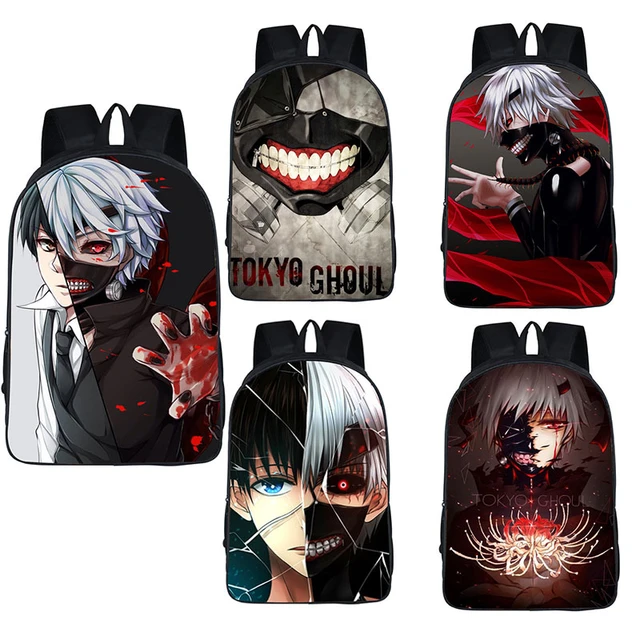 Mochila de Anime Tokyo Ghoul para adolescentes, niños y niñas, mochilas escolares con dibujos animados Ghoul Kaneki - AliExpress