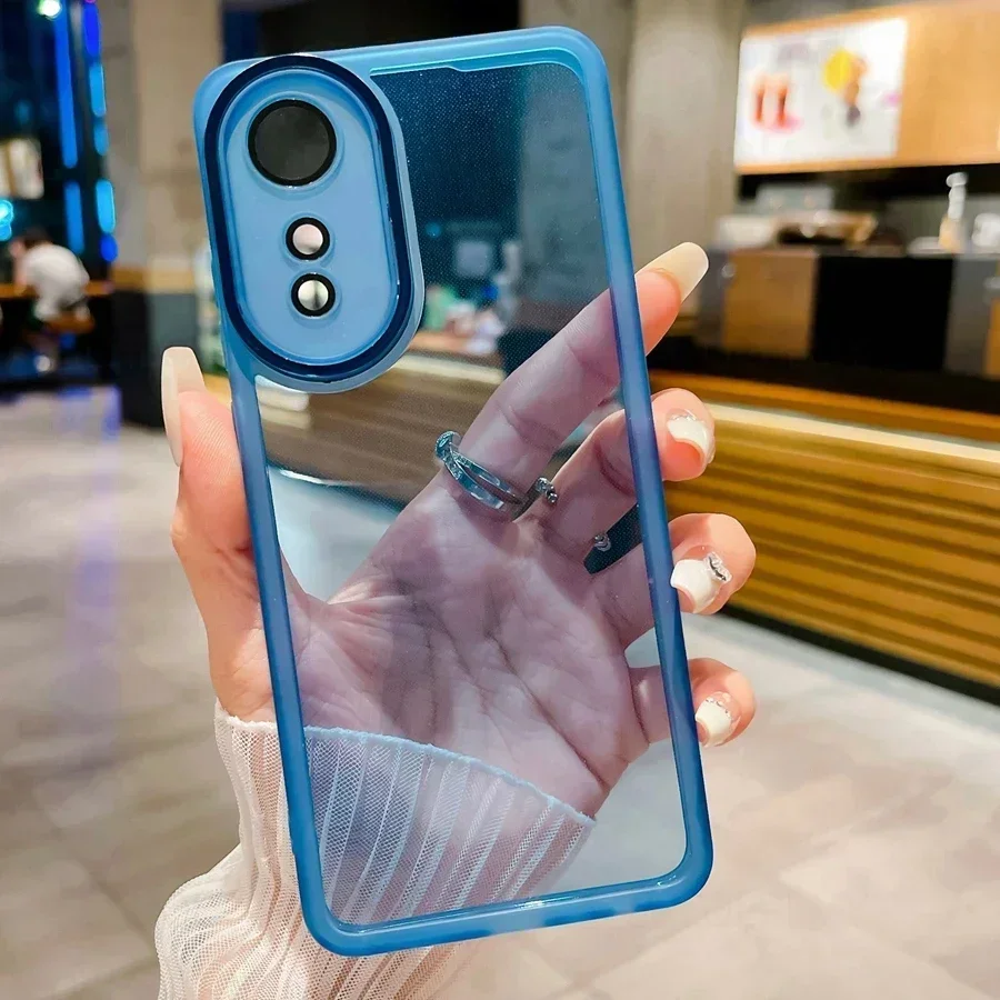 Transparent Protective Phone Case with Camera Lens Film Cover