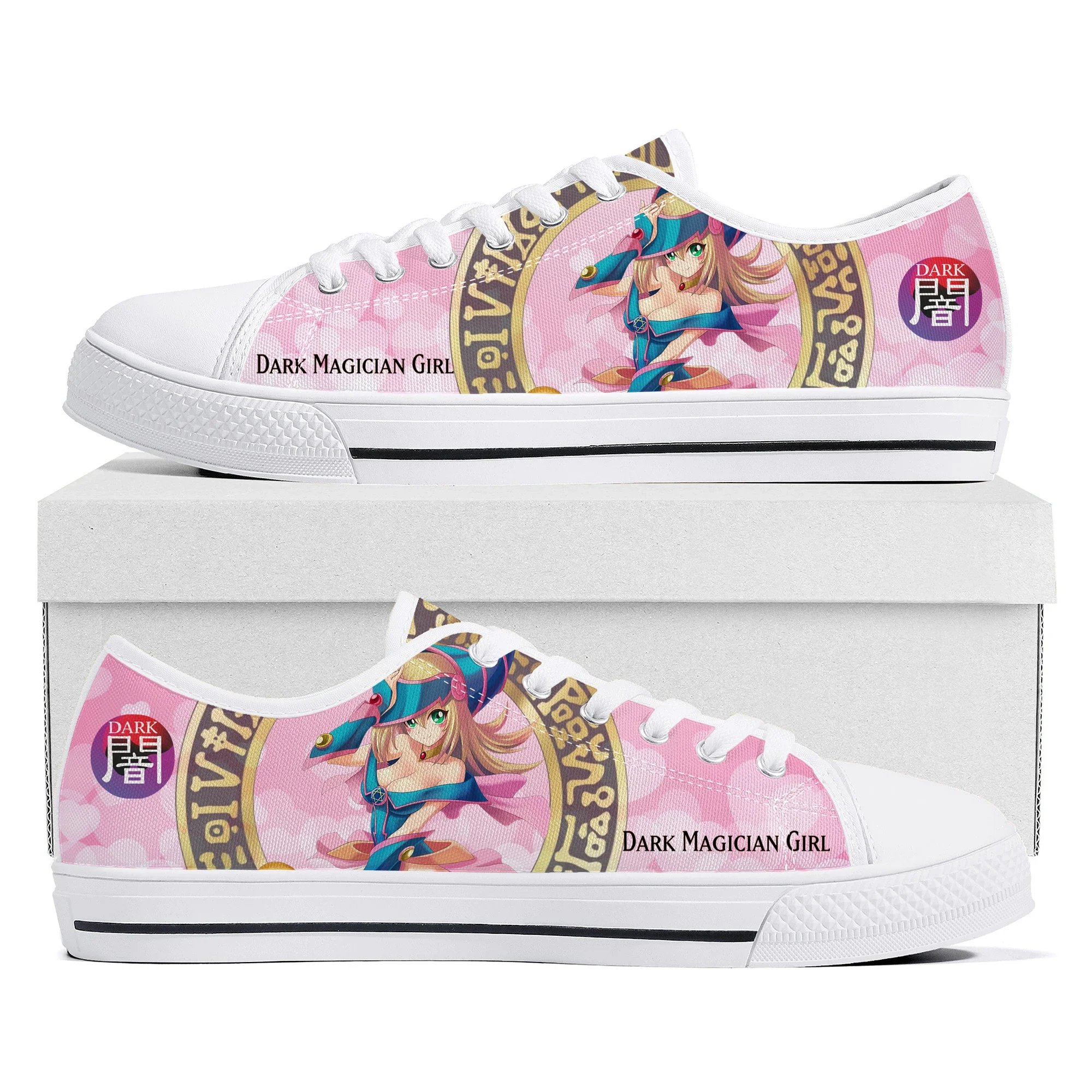 Anime Yu-Gi-Oh Millennium Puzzle Yami Mutou Low Top Sneakers Mens Womens Teenager Canvas Sneaker Casual Couple Shoes Custom Shoe 4