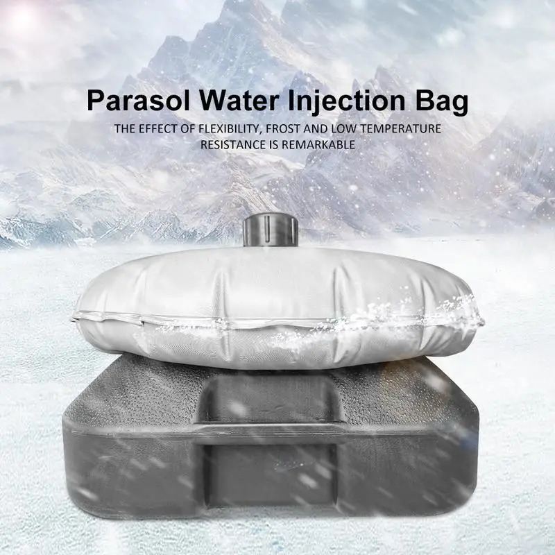Umbrella Base Round Filling Water Weight Bag Flag Stand Umbrella Filled Holder Parasol Water Injection Bag for Outdoor Leisure umbrella stand