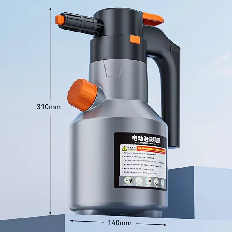 새로운 전동 폼 스프레이어 휴대용 전문가용 2L 스노우 폼 캐논 자동차 세차용 스프레이어 자동차 세차 용품