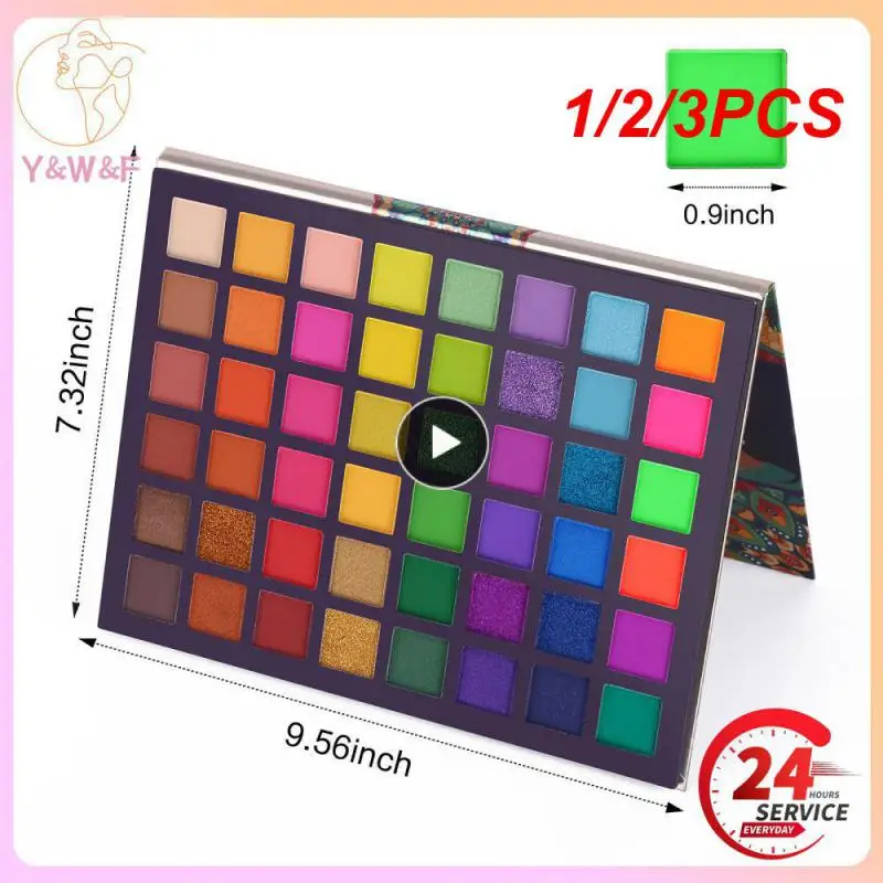 

1/2/3PCS Exotic Flavors Eyeshadow Palette Color Pressed Glitter Shimmer Matte Green Eye Shadow Neon Metallic Makeup Cosmetics