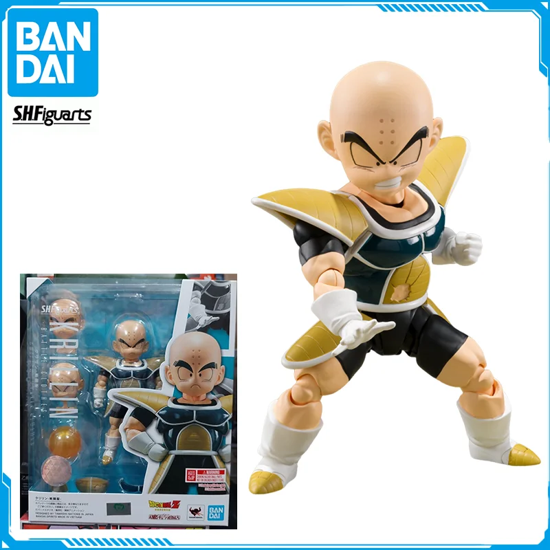 

In Stock Bandai S.H.Figuarts DRAGON BALL Kuririn Original Genuine Anime Figure Model T SHF Toy Action Figure Collection Doll PVC