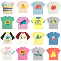 New 2025 Bc Summer Kids Girls T-shirts Cute Print Short Boy Tee Cartoon Fashion Brand Print Cotton Children Casual Tops Clothes 1