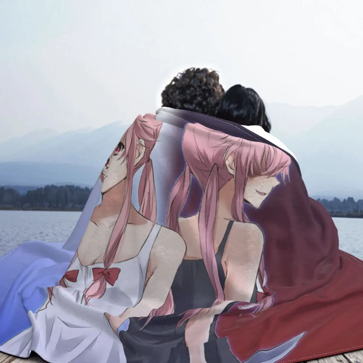 Mirai nikki anime flanela lance cobertores futuro diário yuno gasai  cobertor para cama viagens cama quente joga - AliExpress