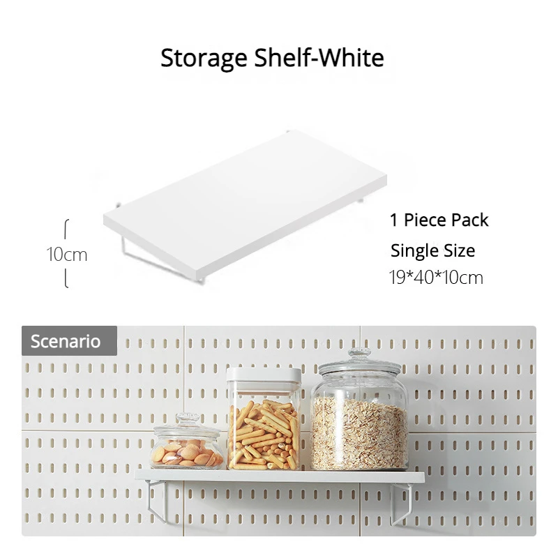 Multi-Functional Pegboard Wall Organizer with Shelves