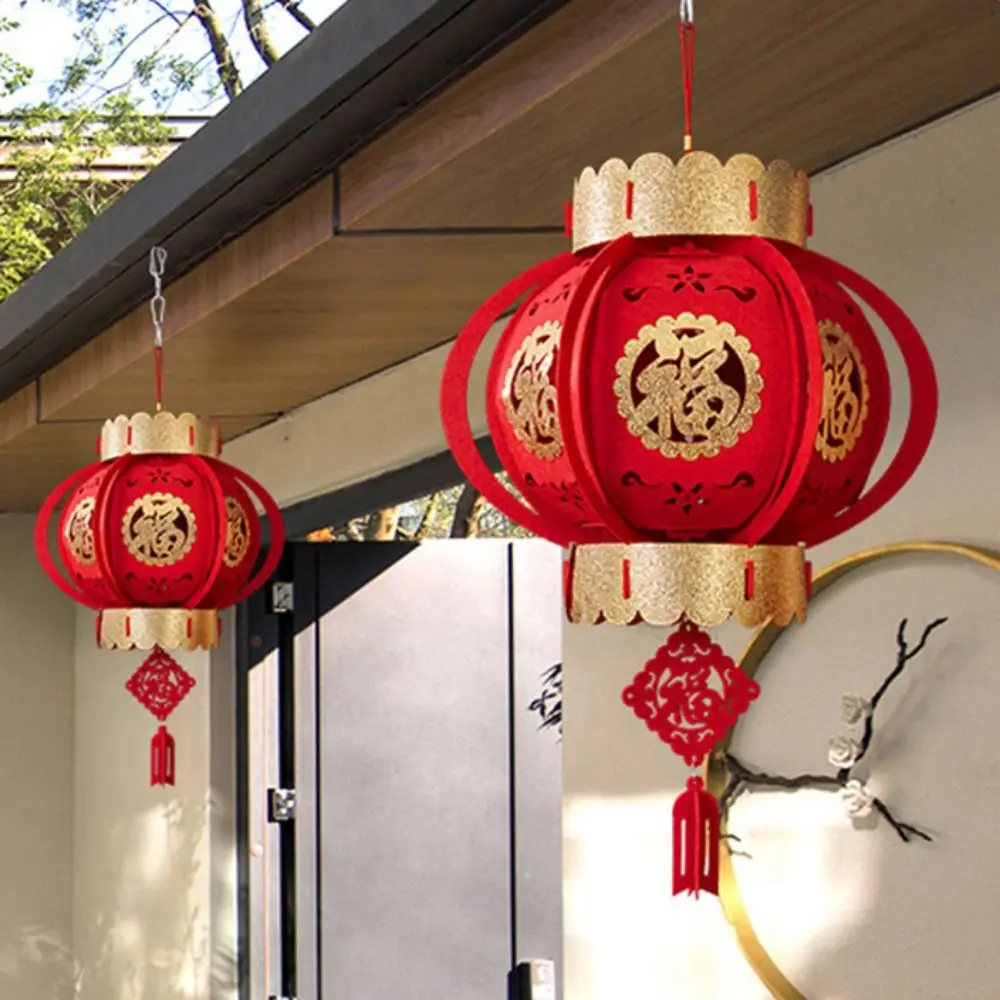 Description Picture 6 of itemChinese New Year Decoration Hangable Traditional Chinese Red Lantern Festival Decor Party Supplies
