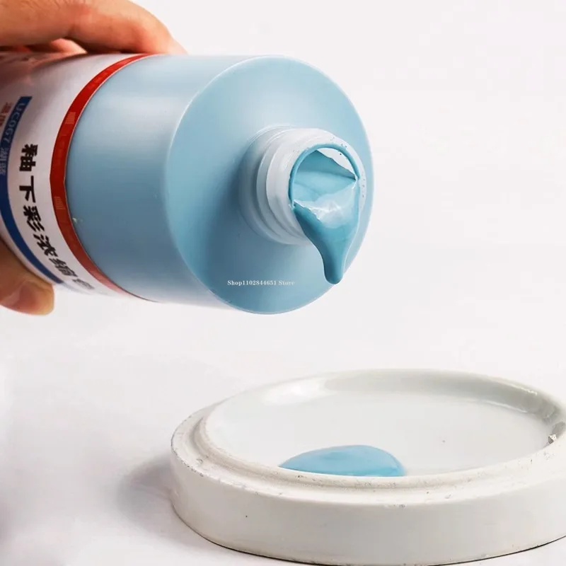 500ml Under Glaze Medium Temperature Concentrate Pigment Ceramic Glaze Pigment 999&deg;-1305&deg;DIY Pottery Painting Coloring Dye