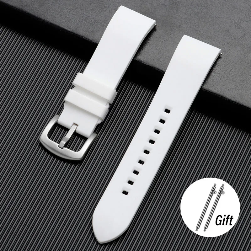 Durable Silicone Waterproof Watch Strap with Quick Release - Versatile Sizes