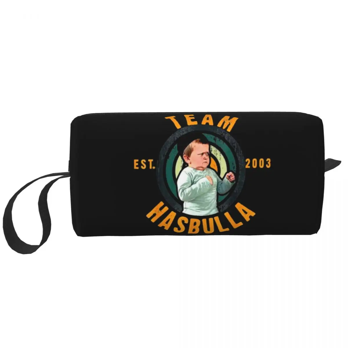 

Team Hasbulla Hasbullah Fight Meme Toiletry Bag Women Makeup Cosmetic Organizer Ladies Beauty Storage Bags Dopp Kit Case Box