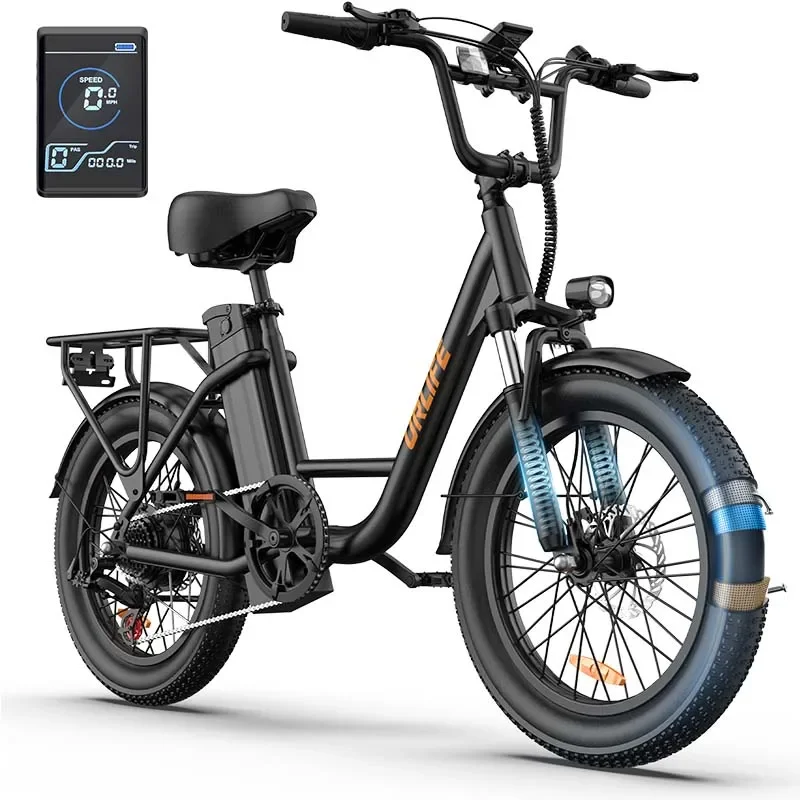 URLIFE E20 E-Bike für Erwachsene, 250W Motor, Elektrofahrrad, 48V 13AH, 20 Zoll Reifen, City-Commuter-Elektrofahrrad – Detail 24