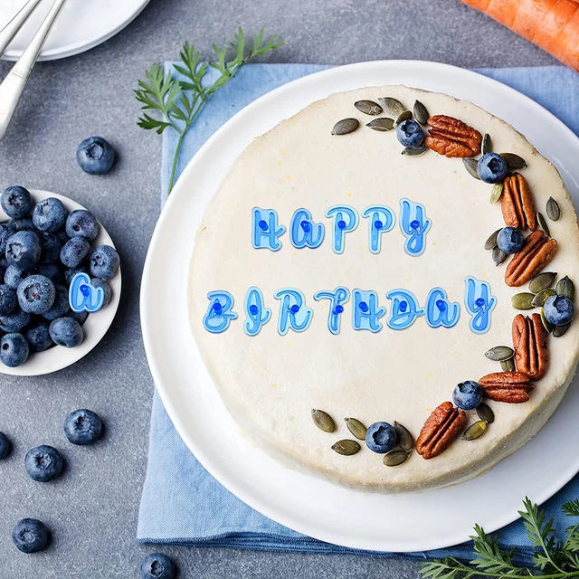 Műanyag Ábécé Számú Levél Sütés Sütemény Penész Szórakoztató Süti Keksz Bélyegbélyegző Vágóvágó Cukor Fondant Torta Dekorációs Szerszám - Image 2