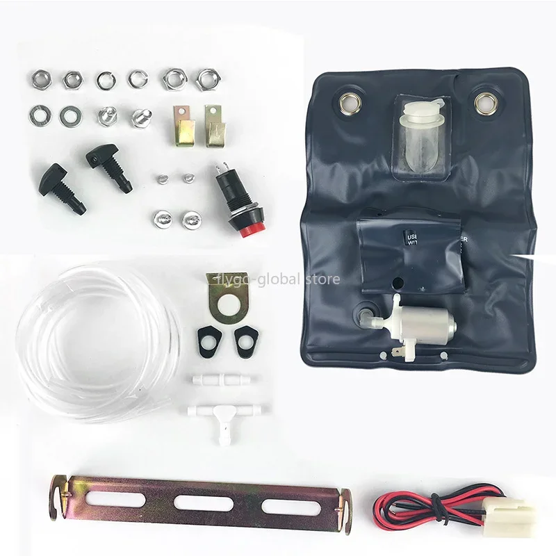 

Suitable for 12V car windshield cleaning tool cleaning pump kit plus 1L liter water bag 151286776374